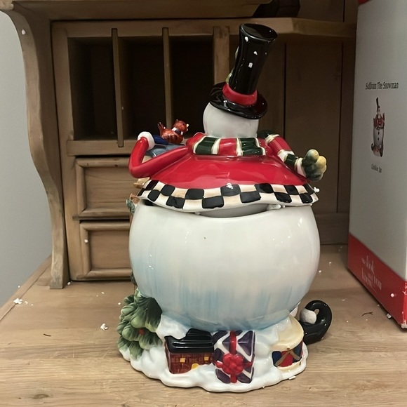 Fitz & Floyd “Sullivan the Snowman” Cookie Jar - Picture 5 of 10